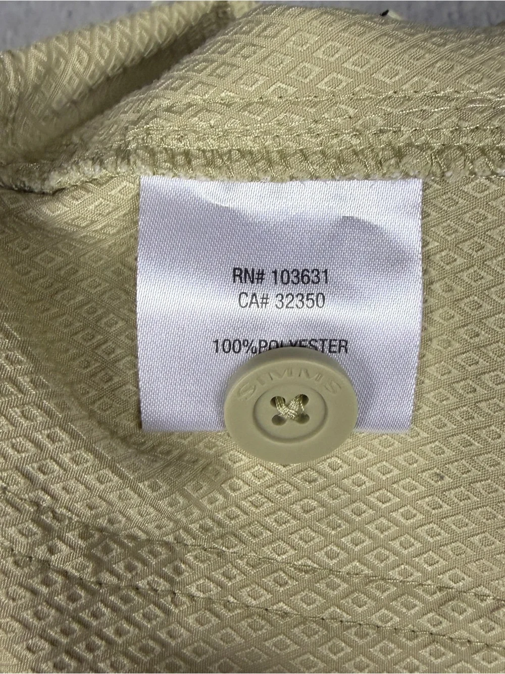 Simms Fishing Shorts Men's 36 Light Khaki Technical Athletic Zip Pocket